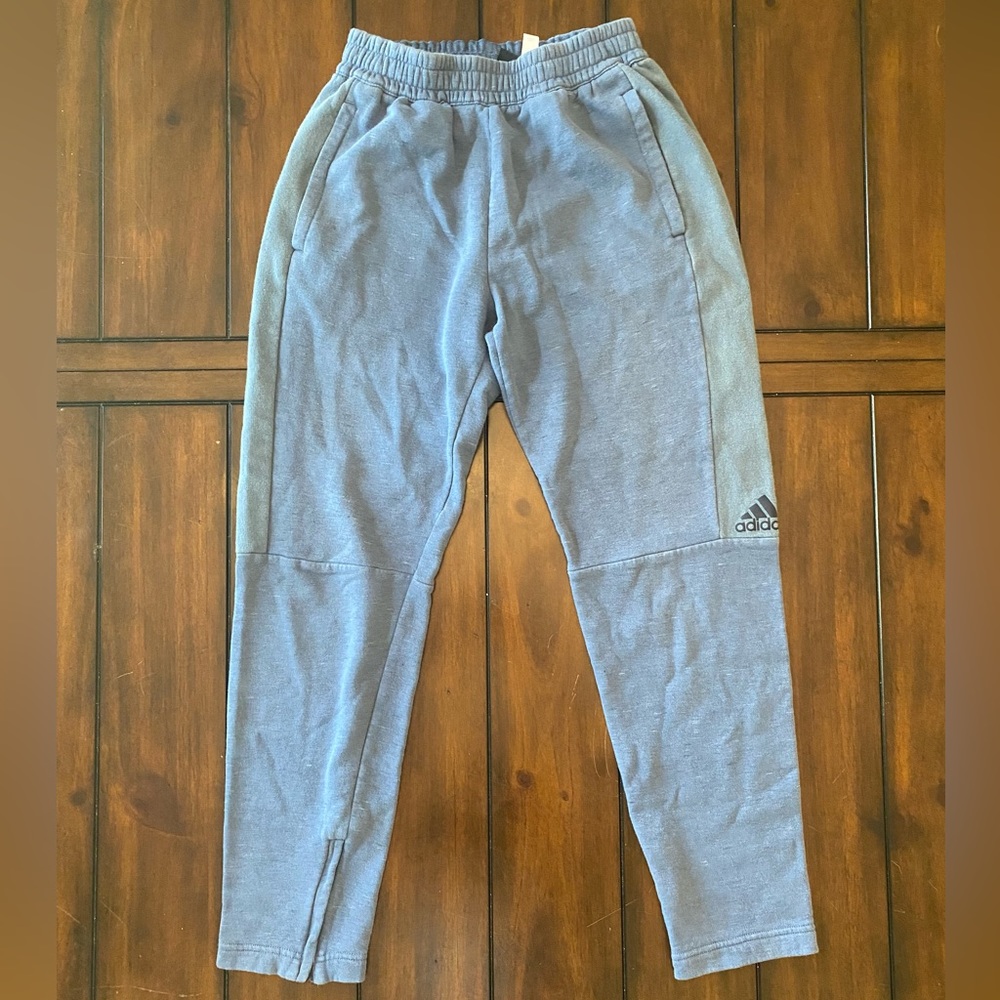 BLUE ADIDAS JOGGERS SZ SMALL